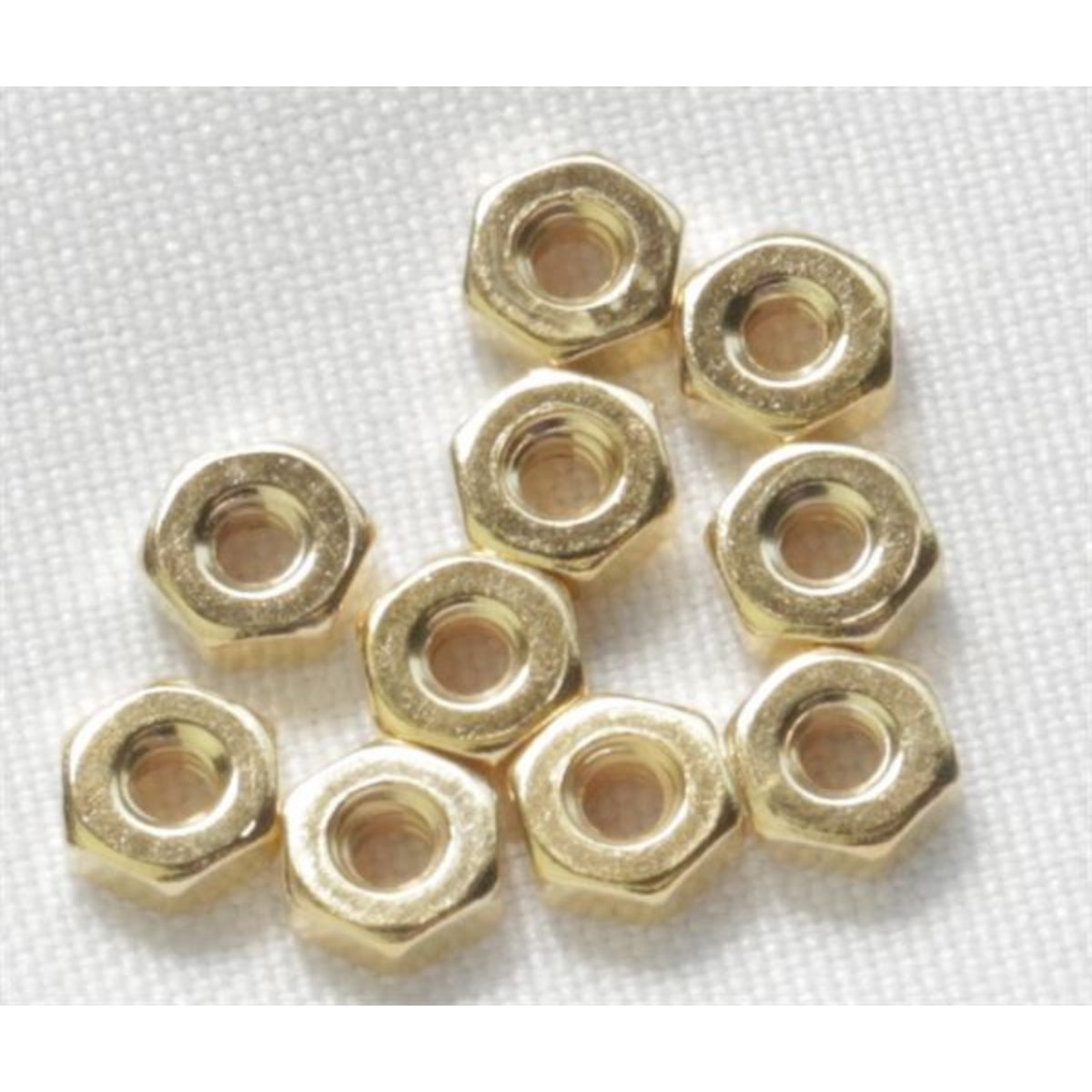 Hex Nut #4-40 , Gold Plated (Pkg10)