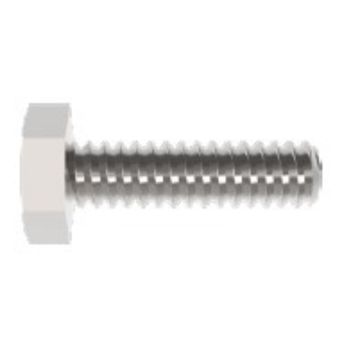 Hex Screw, #6-32 x 1/2", SS