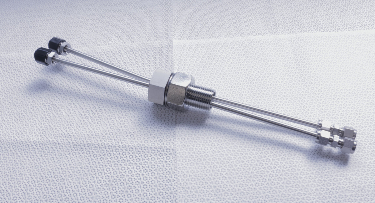 Dual Water Feedthrough 1/4", VCR to Swagelok