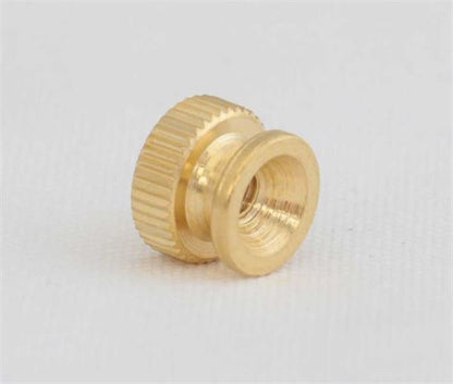 Knurled Thumb Nut #6-32 , Gold Plated