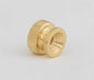 Knurled Thumb Nut #6-32 , Gold Plated