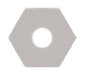 Hex Nut #6-32, Stainless Steel