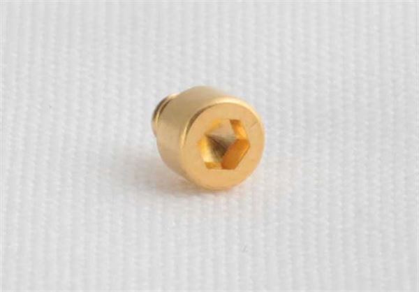Socket Head Cap Screw 4-40x 1/8", Gold Plated