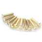 Slotted Pan Head Screw 2-56x0.375, Gold Plated