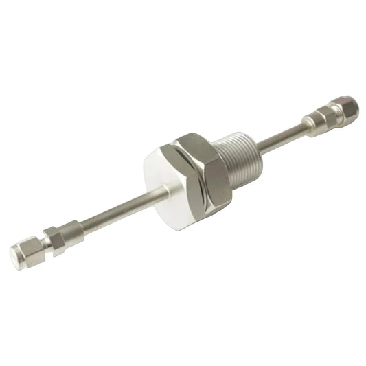 Gas Feedthrough 1", 1/8" Single Gas - 1/4" Compression