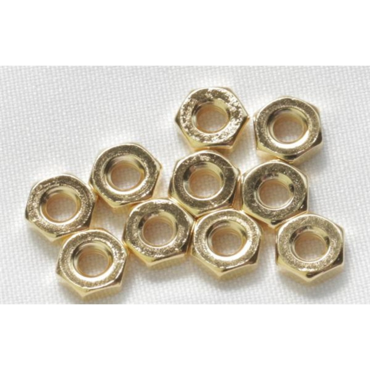Hex Nut #10-32, Gold Plated (Pkg10)