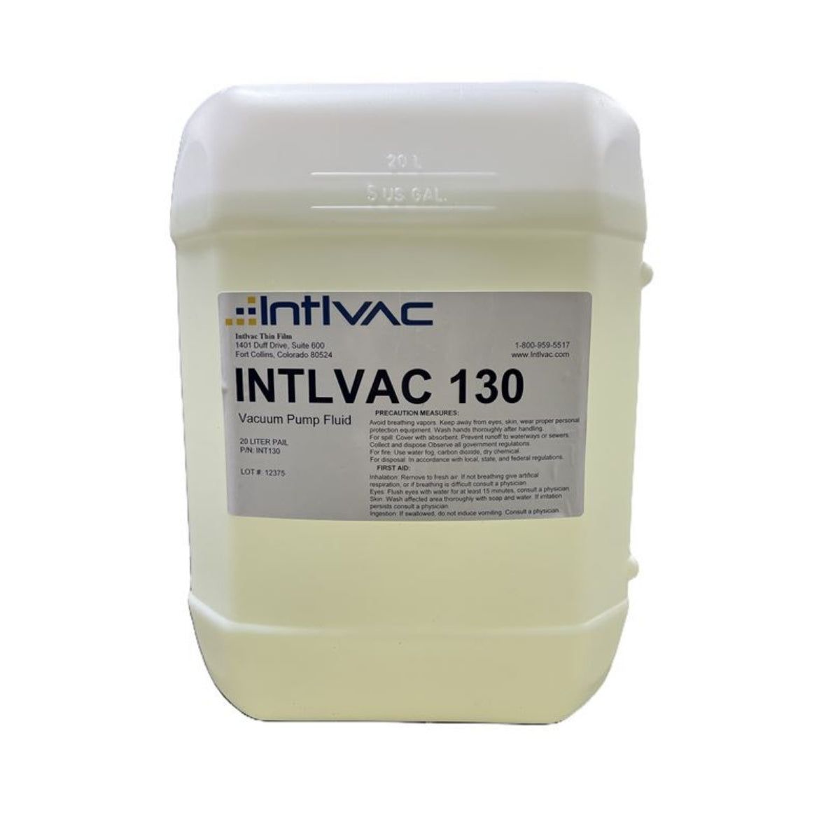 Intlvac 130 Pump Fluid